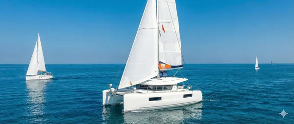 יאכטה קטמרן מפרשית מפוארת